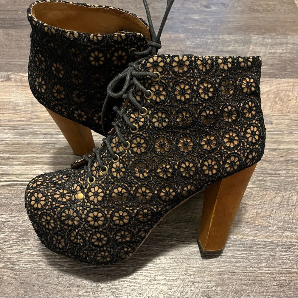 Jeffrey Campbell | Lita Black Lace | Size 10